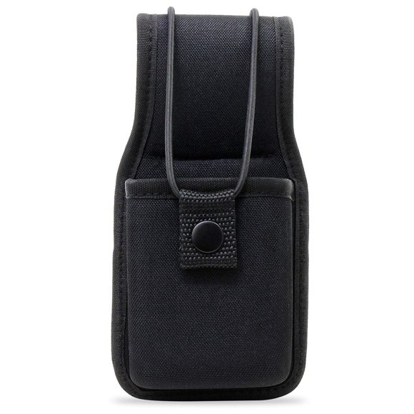Funda de radio para cinturón de seguridad de nailon, color negro