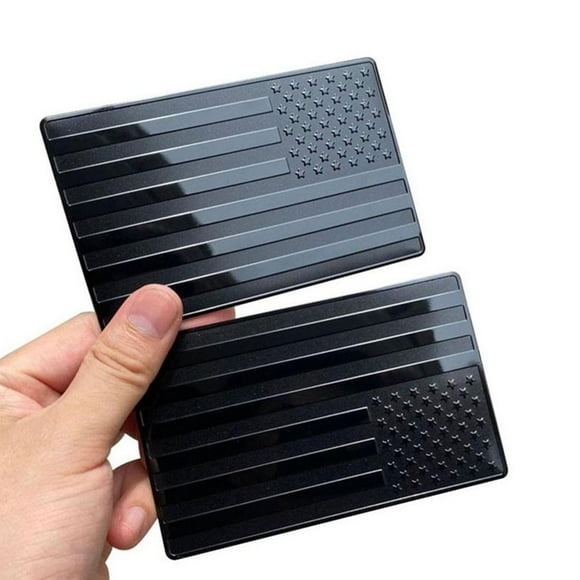 Black USA Flag 3D Metal Emblem Sticker For Car and Decals Truck