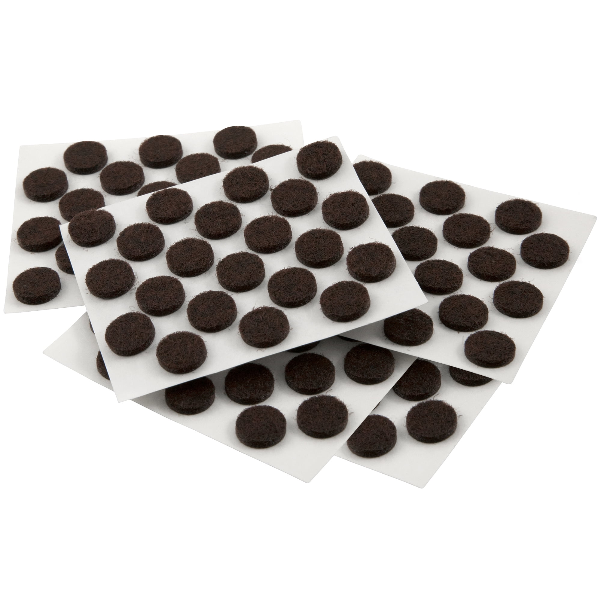 Super Sliders 3 8 Round Self Stick Felt Cabinet Bumper Pads Brown 105 Pack Walmart Com Walmart Com