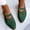 Green, variant on Floenr Womens Sandals Flip Flops for Women,Women's Pointed Flat Shoes Weave Casual Shoes Solid Comfortable Sandals Shoes