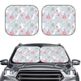 thumbnail image 2 of Hirioo Bunny cartoon with easter for 2PCS Windshield Sun Shade Foldable | Front Windshield Shade for Sun, Heat and UV Rays-Small, 2 of 6