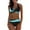Blue, variant on Cathalem Women's Bikini Set Two Piece Swimsuits High Waisted Scoop Neck Spaghetti Adjustable Straps Textured (White,S)