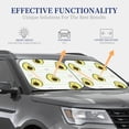 thumbnail image 4 of Fotbe Avocado of a Hear 2-Piece Car Windshield Sun Shade | Sun Blocker for Car Windshield | Foldable Automotive Interior Accessories for Sun Protection-Small, 4 of 7