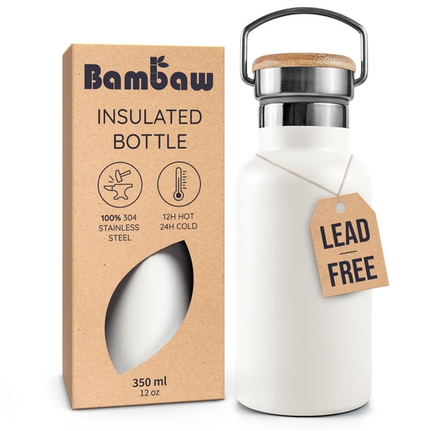 Botella de Agua Bambaw 350 ml Aislada de Acero Inoxidable