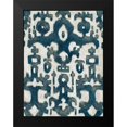 thumbnail image 2 of Zarris, Chariklia 12x14 Black Modern Framed Museum Art Print Titled - Indigo Samara I, 2 of 5
