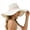 Beige, variant on HONHUZH Summer Hats Womens Wide Brim Straw Sun Hat With Satin Bow Foldable Summer Beach Hat
