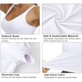thumbnail image 6 of SMZ Womens' Sports Bra Longline Wirefree Padded with Medium Support Workout Tank Top, 6 of 7