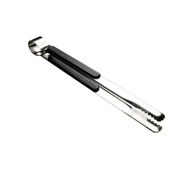 Pinzas de acero inoxidable para barbacoa de 25,5 cm. Pinzas para parrilla. Pinzas para cocinar al aire libre. Resistentes al calor. Mango antideslizante. Herramienta para asar carne y verduras en la