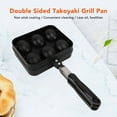thumbnail image 3 of Sartén Para Parrilla Takoyaki ANGGREK Doble Cara Antiadherente 6 Orificios, 3 of 7