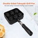 thumbnail image 4 of Sartén antiadherente para parrilla Takoyaki de 6 agujeros sartén para parrilla Takoyaki de doble cara resistente al calor para barbacoa coreana ANGGREK Otros, 4 of 8