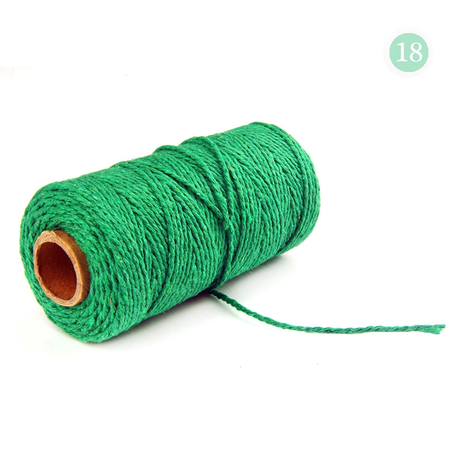 Tachiuwa 3xTwisted Cotton Rope Soft Bag String Beading Braided Rope Craft Dark Pcs