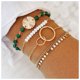 thumbnail image 2 of Pulsera con cuatro capas de agua, pulsera con combinación de piezas, pulsera redonda con cuentas, pulsera con ondas y pompones surtidos, 2 of 8