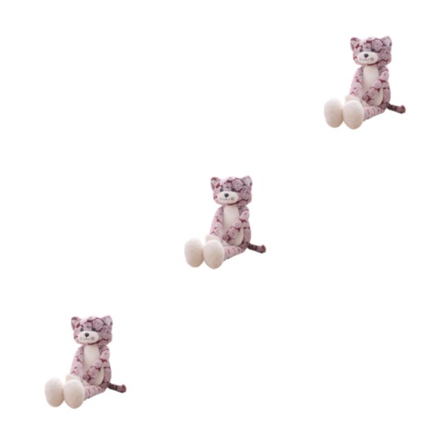 Juguete de peluche Vogacara gato de patas largas gris/púrpura 50cm