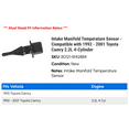 thumbnail image 2 of Intake Manifold Temperature Sensor - Compatible with 1992 - 2001 Toyota Camry 2.2L 4-Cylinder 1993 1994 1995 1996 1997 1998 1999 2000, 2 of 2