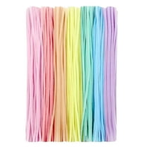 BESTSKY 100 Pieces Pastel Pipe Cleaners, Fuzzy Chenille Stems, Fuzzy Sticks Pipe Cleaners Craft Supplies for DIY Arts Crafts Project