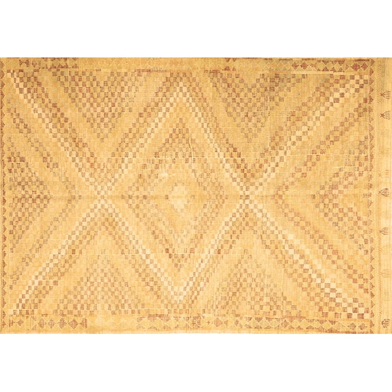 Ahgly Company Indoor Rectangle Southwestern Brown Country Area Rugs, 5' x 8'