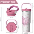 thumbnail image 5 of 1pc Mother 30oz Tumbler with Straw & Handle - Insulated Stainless Steel Cup | Holiday Gift for Man Women (Christmas, Valentine's, Birthday), 5 of 7