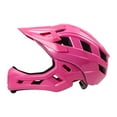 thumbnail image 4 of Casco de ciclismo para niños, casco de ciclismo con forro desmontable, casco completo conmutable para niños y medio casco, casco de monopatín para Rosa, 4 of 8