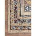 thumbnail image 3 of Abani Mesa Collection Border Traditional 3' x 5' Navy Beige Southwest Area Rug, 3 of 5