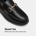 thumbnail image 5 of DREAM PAIRS Women's Classic Loafers Shiny Patent Leather Slip-On Shoes with Horsebit Detail Comfortable Round Toe Dress Shoes, 5 of 7