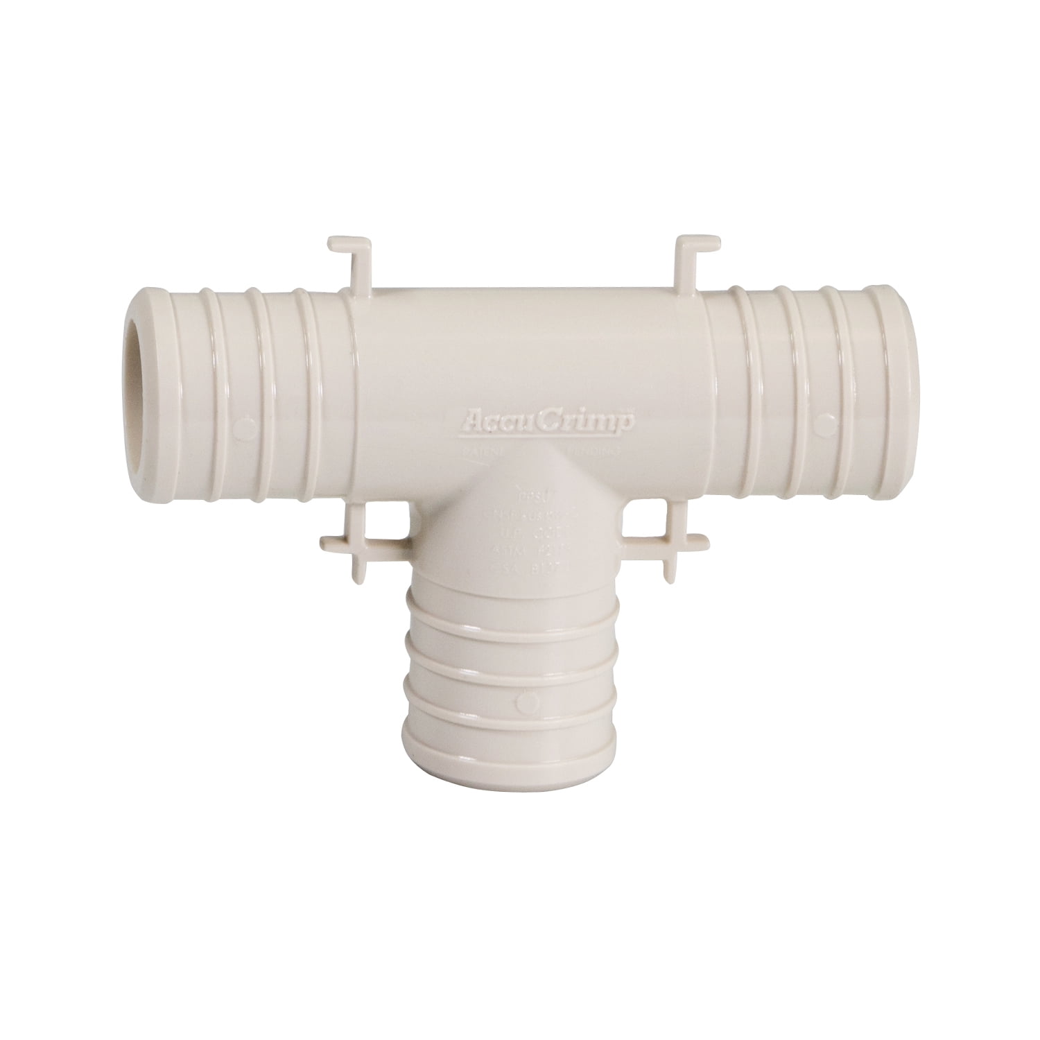 Supply Giant 5-100PPTE Plastic PEX Poly Alloy Tee Barb Pipe Fitting 1 Inch Pack of 5