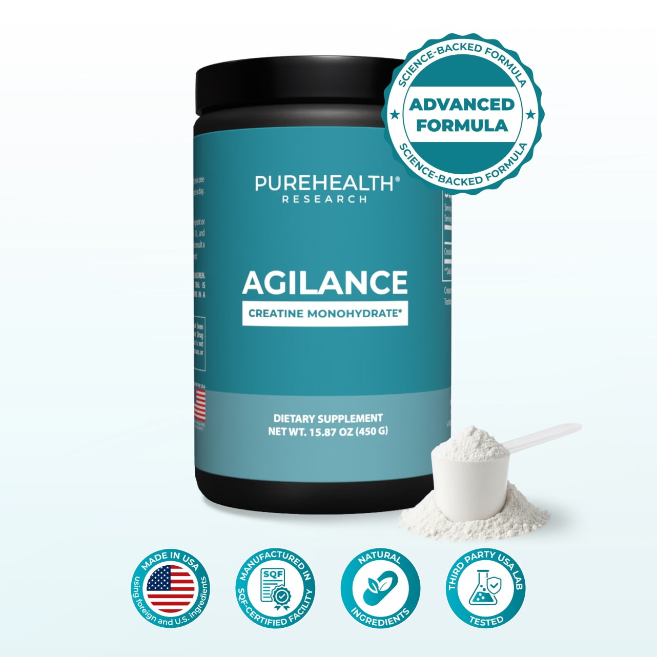 PureHealth Research Agilance - Creatine Monohydrate Creapure Supplement