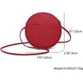 thumbnail image 2 of Circle Crossbody Bag for Women NYLON Circle Purse with Zipper Adjustable Knot Shoulder Straps, 2 of 8