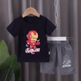 thumbnail image 1 of Spiderman Iron Man Baby Boys Ropa Traje de manga corta Camisetas Pantalones cortos Pantalones Superhéroe Capitán América Verano Ropa para niños Sets80 (18M) Gao Jinjia LED, 1 of 2