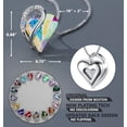 thumbnail image 3 of Collar Leafael Infinity Love Heart con forma de corazón opalino y cristal blanco, 3 of 6