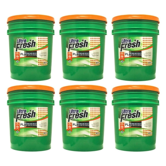 Ultra Fresh 3X Platinum Laundry Detergent Liquid, Original Green (6 Pack)