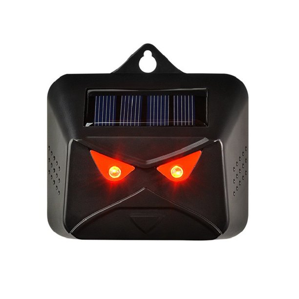 Outdoor Solar Powered Nocturnal Animal Repeller with Bright Strobe LED