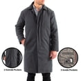 thumbnail image 3 of Alpine Swiss Mens Zach Knee Length Jacket Top Coat Trench Wool Blend Overcoat, 3 of 9