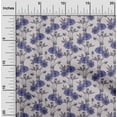 thumbnail image 2 of oneOone Cotton Flex Medium Blue Fabric Floral Retro Craft Projects Decor Fabric Printed By The Yard 40 Inch Wide, 2 of 5