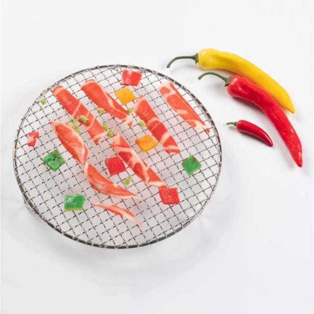 Flmtop Stainless Steel Round Kitchen Steaming Cooking Grilling Rack for Air Frying Pot
