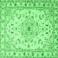 thumbnail image 1 of Ahgly Company Indoor Square Persian Emerald Green Traditional Area Rugs, 7' Square, 1 of 4