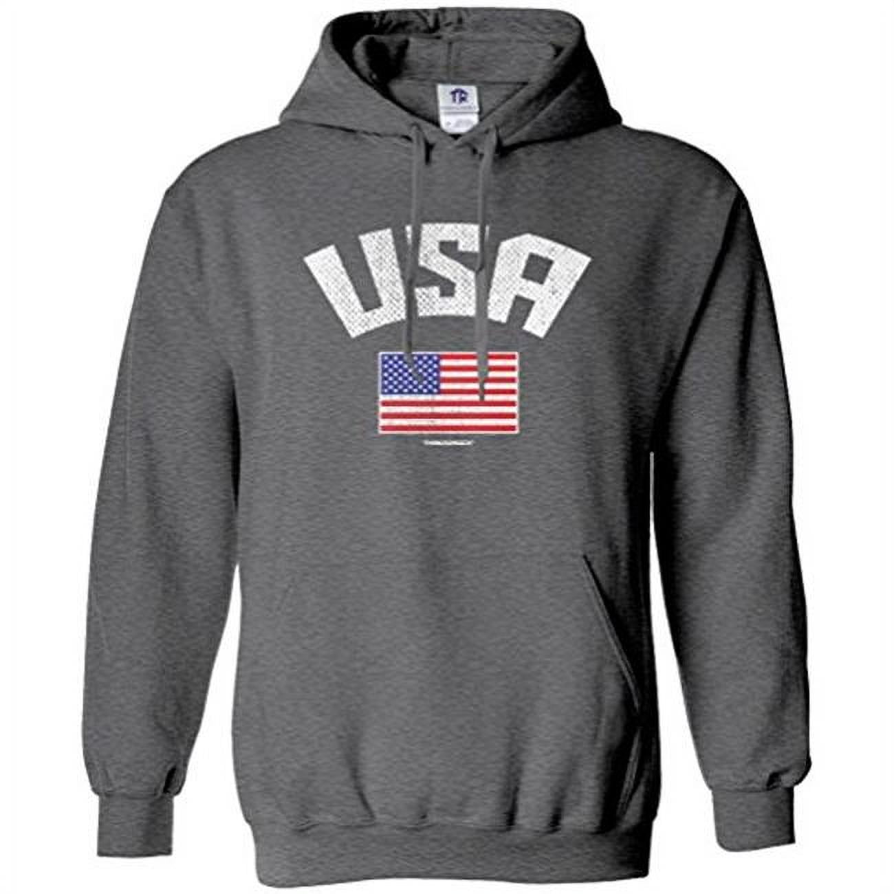 Ministerium Udgående Fordampe W Republic Products 514-USA-HGY-04 USA American Flag Hoodie Sweatshirt -  Extra Large&#44; Heather Grey - Walmart.com