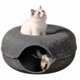 thumbnail image 1 of 1 Pcs Pet Tunnel Donut Cat Bed(dark Gray), 1 of 5