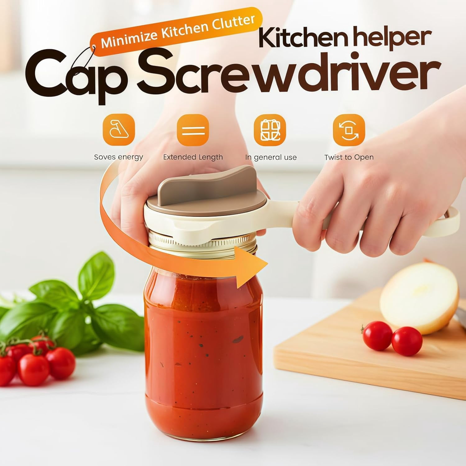 FRKSMD-Upgraded Jar Opener 4-in-1, Adjustable Jar Opener for Weak Hands & Bottle Opener, Fits Kitchen Jars, Bottles and Cans, Top Jar Openers for Seniors