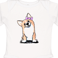 thumbnail image 4 of Inktastic Corgi Puppy Girl Boys or Girls Long Sleeve Baby Bodysuit, 4 of 5