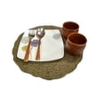 thumbnail image 5 of Rastogi Handicrafts Handmade Jute Placemats Eco-Frindly for Dining Table Wicker Round WovenPlacemats Size - 12" 1-Piece (LHD-1212-A), 5 of 5