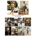 thumbnail image 7 of FlorCurve Plus Size Capri Leggings for WomenTummy Control Cropped Pants Stretch Athletic Leggings, Gray XL, 7 of 7