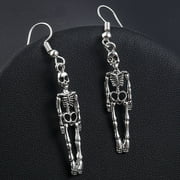 ***** Poatren Halloween Vintage Skeleton Skull Dangle Earrings for Women Jewelry Party Gifts