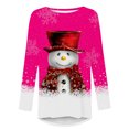 thumbnail image 4 of DPTALR Femmes Décontracté Manches Longues Col Rond Chandail Blouse Ample Style Ethnique Rétro Chemises Imprimées, 4 of 4