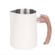 thumbnail image 1 of Jarra para Espumar Leche para Espresso de 600 Ml, con de Madera, Jarra para Leche, para Espresso, Jarra para Capuchino, para Crema, Color ., 1 of 8