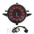 thumbnail image 2 of Indicateur de Tableau de Bord, Horloge de Tableau de Bord Fiable pour Voiture Rouge, 2 of 8