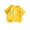 Yellow, variant on Qingpeng Girls Casual Short Sleeves T Shirts Kids Loose Soft Heart Print Tunic Tops