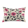 thumbnail image 7 of Yayeee Pillowcase King Size Set of 2 Satin Wrinkle Resistant Pillow Case, Pink Flowers, 7 of 7
