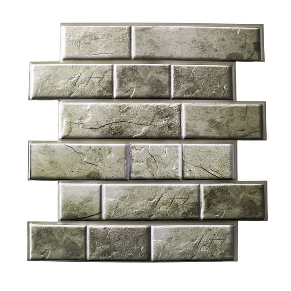 11.8" X 11.8" 3D Tile Stickers, Self-Adhesive Pvc Wall Panels for Kitchen Backsplash, Anti-Collision Gel-Like Tiles, Heat And Moisture Resistant Wall Decor, Wall Sticker X1