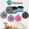 thumbnail image 7 of PetAmi Collapsible Dog Food and Water Bowls, 2 Travel Bowls Kit, Portable Pet Dish No Spill, Foldable Lightweight BPA Free Leakproof, Camping Hunting Hiking Walking Outdoor Gear Accessories, Gray, 7 of 7