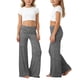 thumbnail image 1 of Pantalones de Cintura Alta de Pierna Ancha para Mujeres Pantalones de Yoga Plegables de Cintura Elástica Pantalones de Pierna Ancha Casuales Y Cómodos para Niños, 1 of 5